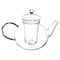 Borosilicate Glass Teapot 1.32 Quart with Removable Infuser for 3-4 Cups of Tea
